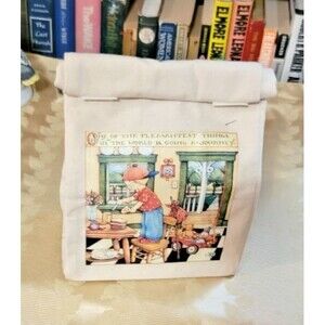 Mary Engelbreit Thick Canvas Lunch Bag LUNCHBOX Tote Velco Closure New Unused